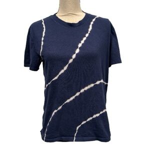 Athleta Navy Tie-Dye Short Sleeve Tee XS